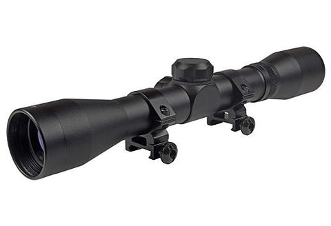 TRUGLO SCOPE BUCKLINE 4X32MM DUPLEX BLACK W/WEAVER RINGS